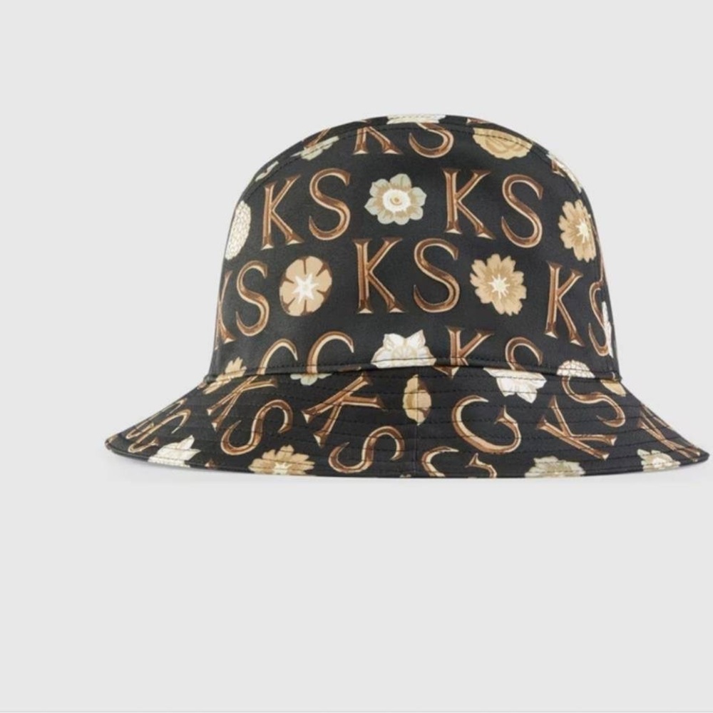 New Authentic Gucci Ken Scott GG monogram Canvas bucket Hat black S 57cm